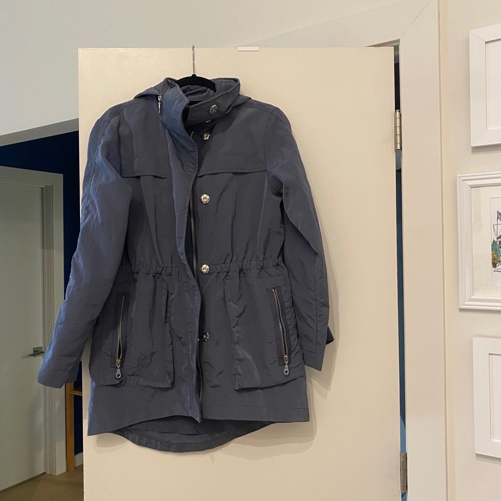 g.e.t blue rain coat